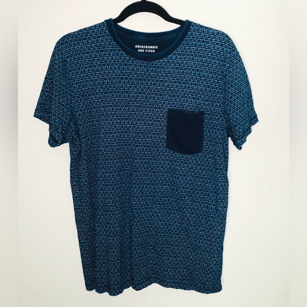 Abercrombie & Fitch Navy Textured Men's Tee
